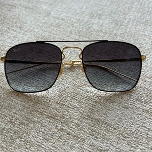 Ray-Ban Women's Black and Gold Sunglasses
